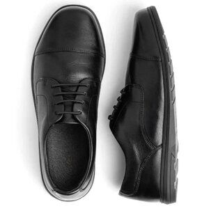 Brand NEW Birchbury Brenston: Barefoot Dress Mens Leather Shoe Black - Non-Slip